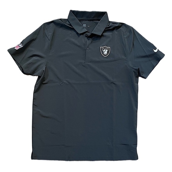 Nike Other - Nike NFL Dri-Fit Black Polo Raiders Fast Drying Size Large